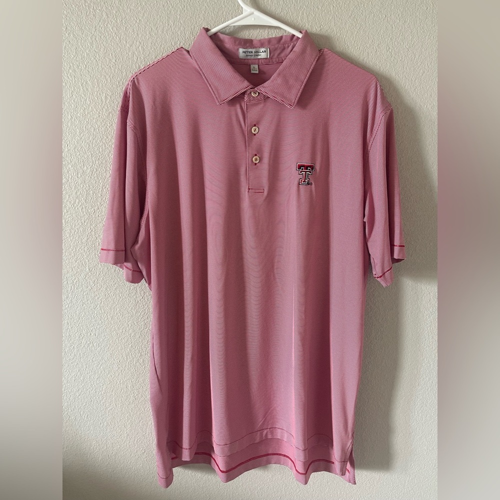 Peter Millar Texas Tech Jubilee Stripe Performance Polo